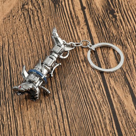Цинковый сплав ожерелье металлический брелок акула пушка брелок коллекционный предмет рюкзаки сумки аксессуары