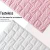 3D Waterproof Foam Brick Wall Sticker: Moisture-Proof, Self-Adhesive, Warm, and Decorative for Bedroom Walls.
