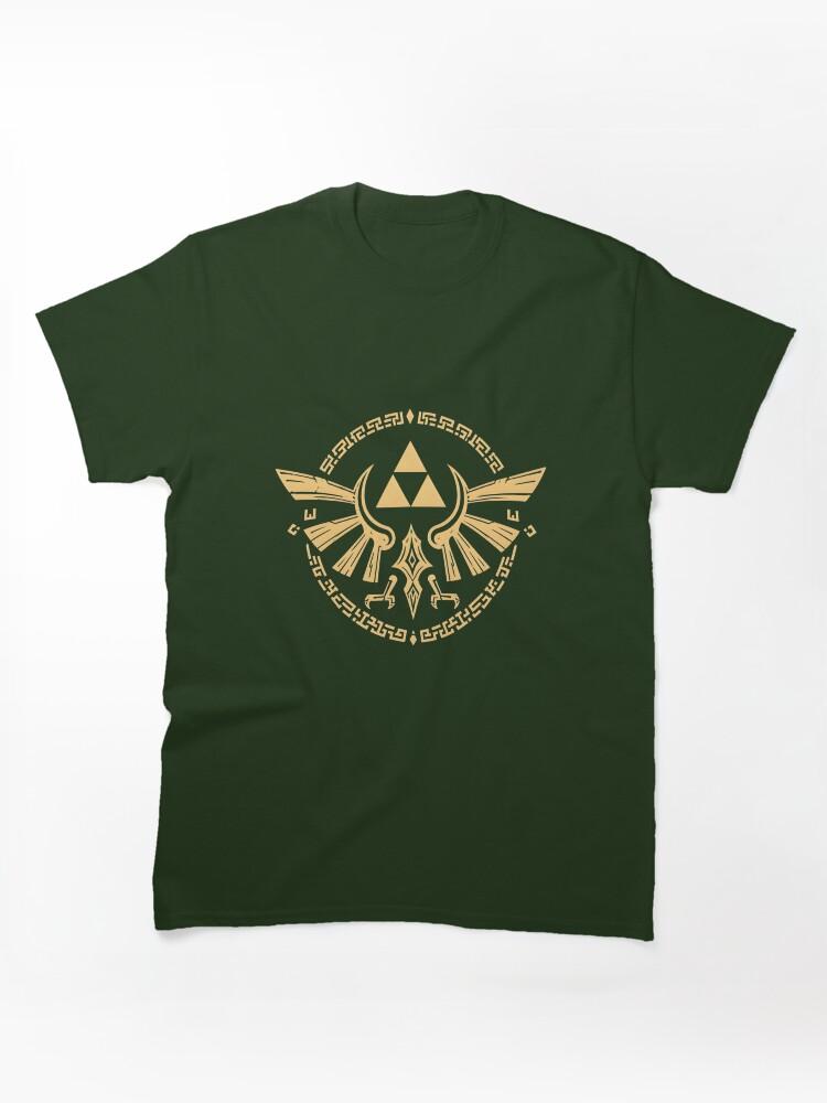 The Legend of Zelda Golden Emblem of Hyrule Gaming Art Classic Unisex T-shirt