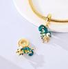 Новые Шармы Медь Оригинальные Бусины Золотой Хамелеон Подвеска Крест Fi Для Изготовления Браслетов Женские Украшения