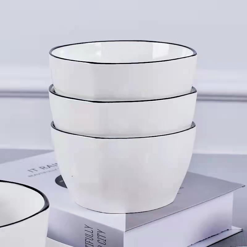 Japanese Dishes Set Nordic Ceramic Dishes and Chopsticks Plates Household Tableware Microwave Oven Eating Bowls Small Soup Bowls