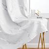 1pc Luxury Marble Printed Curtain with Silver Stamping, One Panel High-Precision Curtain, Curtains for Living Room, Bedroom