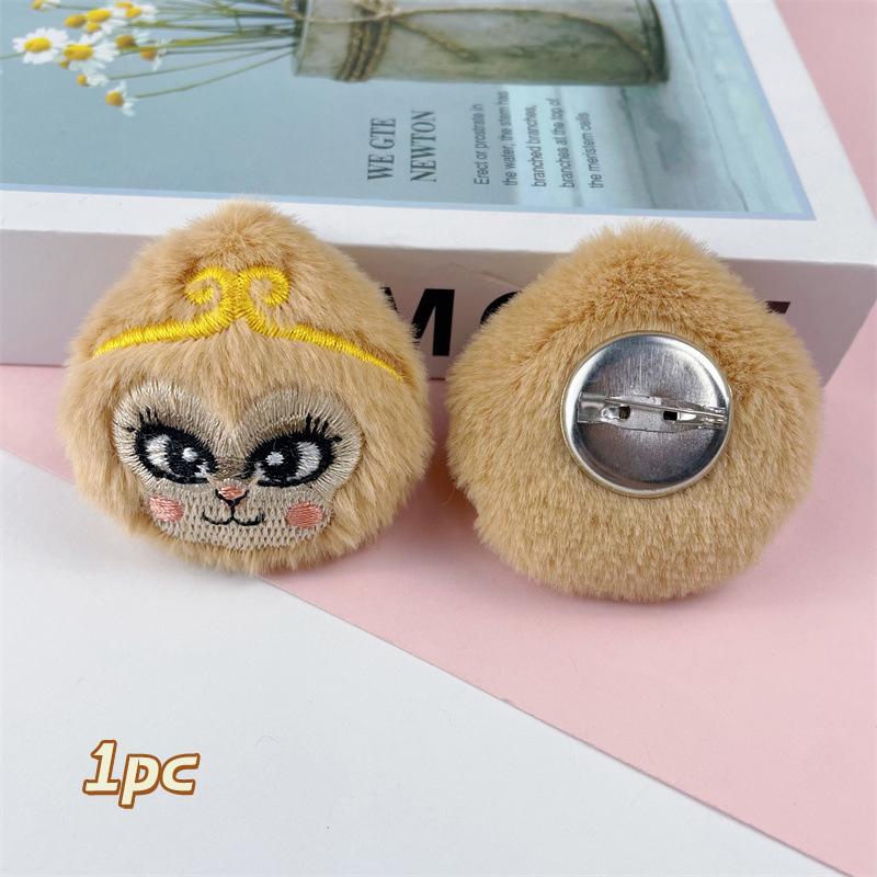 Мультяшная плюшевая кукла-обезьянка, брелок, подвеска, милая брошь в виде маленькой обезьянки, украшения для рюкзака, аксессуары, подарки на день рождения