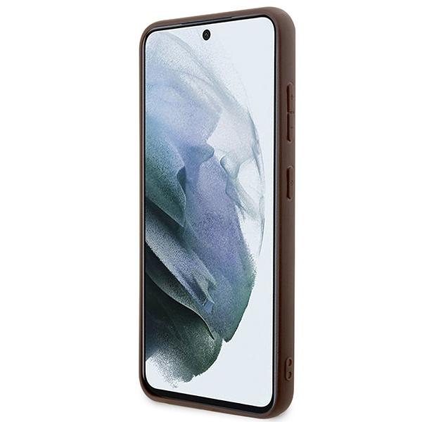 Guess Guhcs23Sg4Gfbr S23 S911 Brown/Brown Hard Case 4G Metal Gold Logo