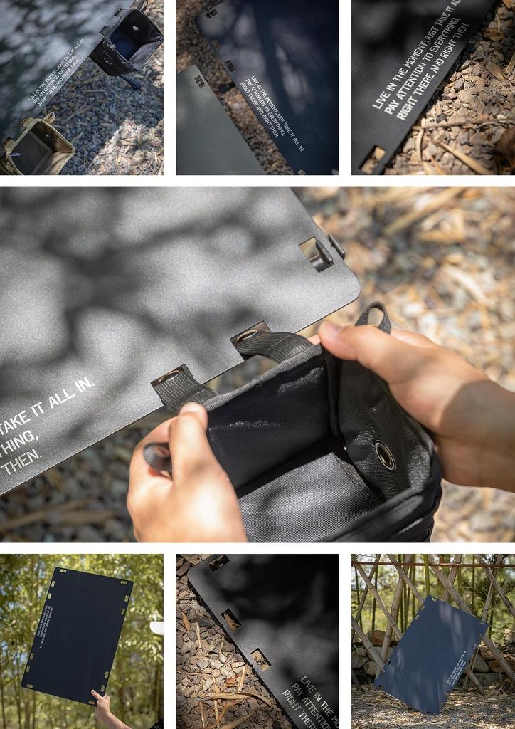 Тактическая настольная пластина CAMPING MOON Table One Work Top Black Gear T-510-TB