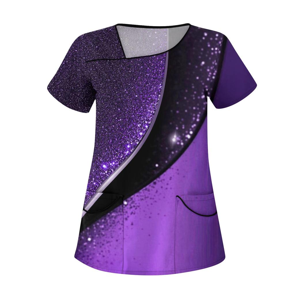 Женская мода цветочный принт короткий рукав комбинезон с карманами топы одежда