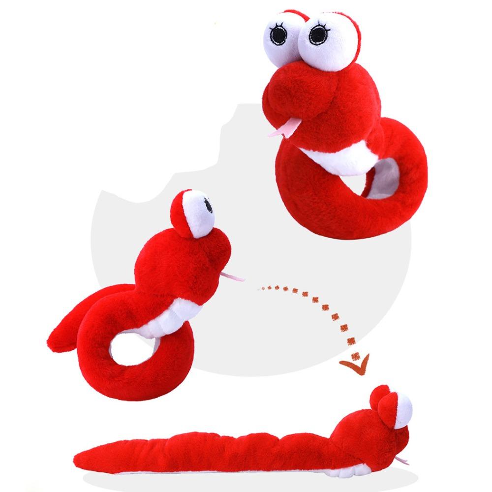 Wrist Style Plush Doll Slap Bracelet Simulation Snake Plush Wrist Band  Kids