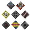 Skull Neckerchief for Women Men Fashion Print Headwrap Turban Scarf Bandannas for Festival Holiday Party Wear
