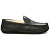 UGG Ascot Двухслойные повседневные туфли из коровьей кожи с низким верхом Мужские кроссовки Черные 5379B-BLK