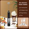 Electric Frother Mixer Whisk Beater 3-Speeds USB Rechargeable Handheld Food Blender Coffee Milk Drink Egg Stirrer Cordless Portable Design