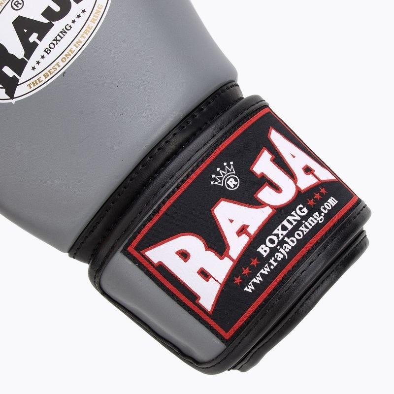 Raja Standard Synthetic Leather Boxing Gloves Gray 16OZ