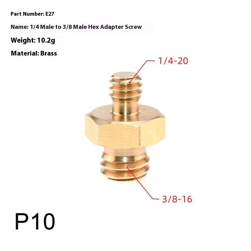 Адаптер крепления винта для камеры 1/4 дюйма (папа) на 1/4 3/8 дюйма (папа) Адаптер винта штатива Резьба для камеры Штатив Монопод Кольцевая лампа