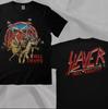 Футболка Slayer Hell Awaits Tour | Винтажная двусторонняя черная футболка группы для фанатов