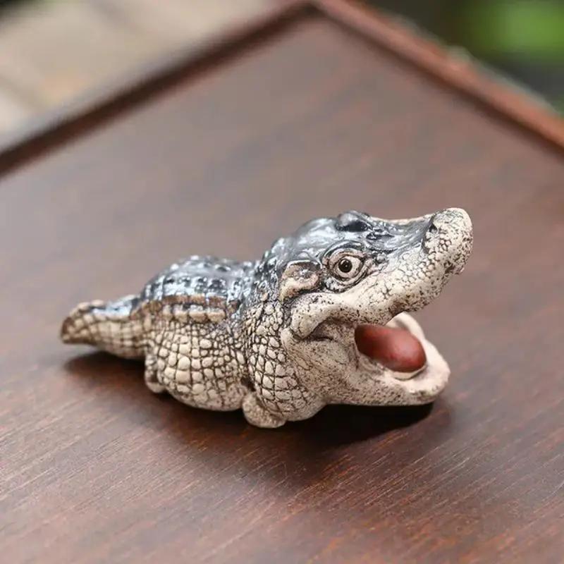 1 шт. Бутик Чайный питомец Маленький аллигатор Чайный питомец Украшения Ручной работы Чайная церемония Финансовые Декоративные игрушки Подарок