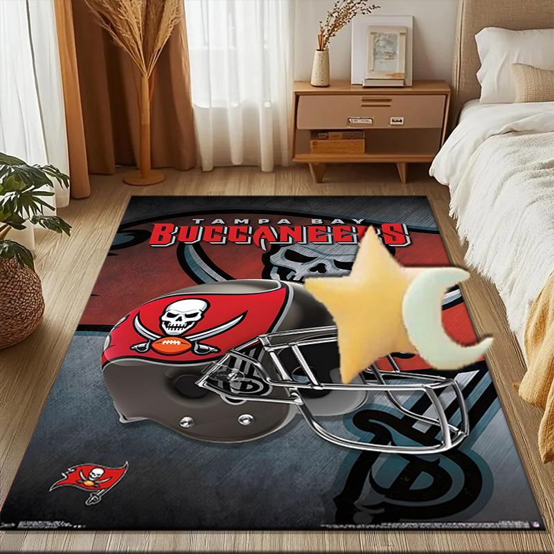 Buccaneers Team Spirit Rug Game Carpet, Floor Mat for Bedroom Living Room Entryway Rug, Home Decor Idea Gift for Christmas birthday