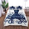 Комплект постельного белья «Осьминог в стиле ретро» King Queen Double Full Twin Single Size Duvet Cover Pillow Case Bed Set