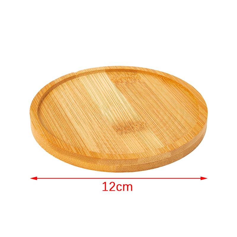 1шт бамбуковый лоток бонсай держатель круглая подставка для растений для сочных горшков садовые инструменты