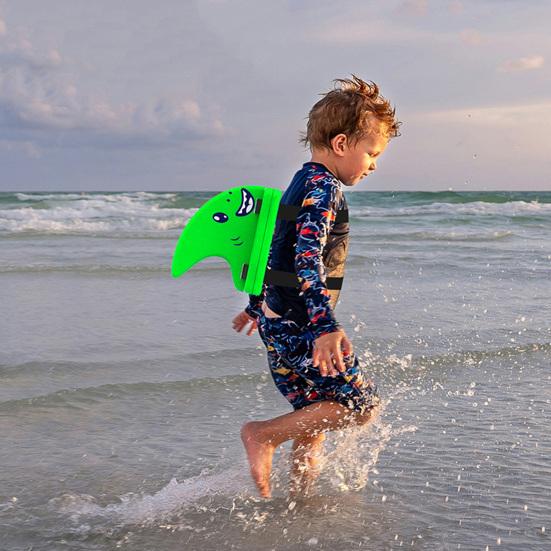 Плавательный плавник на спине акулы, регулируемый ремень, ткань из ЭВА, поплавок в форме плавника, тренировочное пособие для фристайла, безопасное снаряжение для малышей, мальчиков и девочек