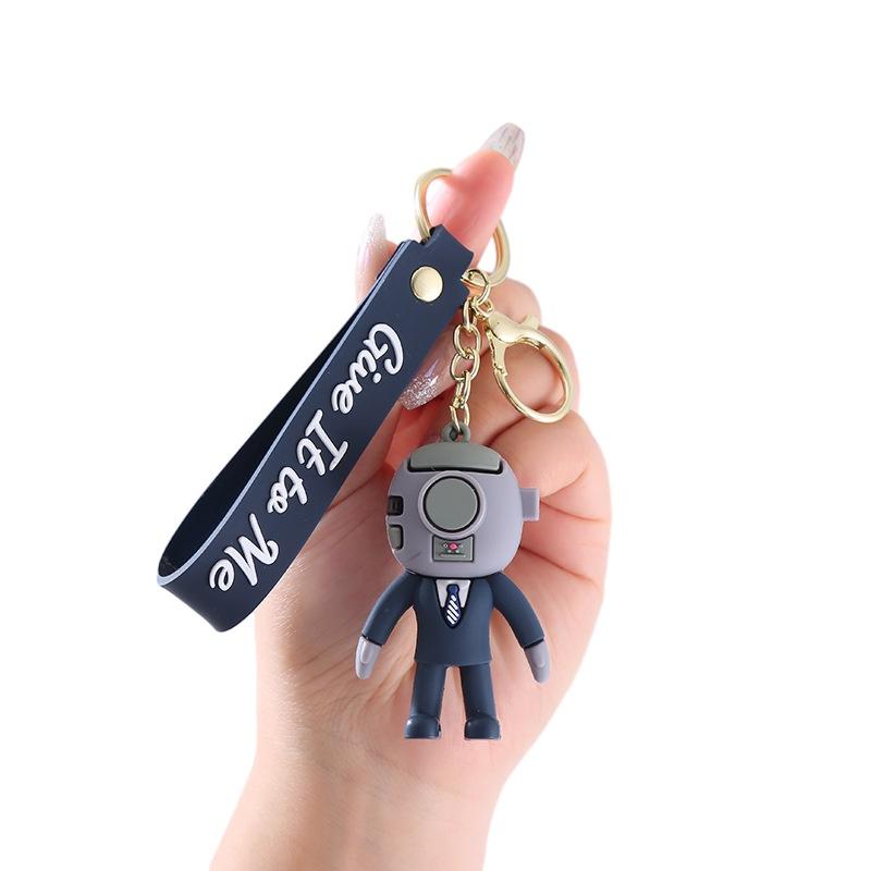 Cartoon Music Guy Keychain Perfect For Business/advertising/conference Gifts Pvc Soft Gel Material