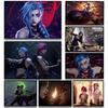 Arcane League of Legends Series Poster Print Canvas Art Pictures Home for Living Room and Gameroom Wall Decor Frameless Painting