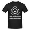 Унисекс забавная футболка SCP Foundation Streetwear Хлопковая с круглым вырезом Унисекс футболка