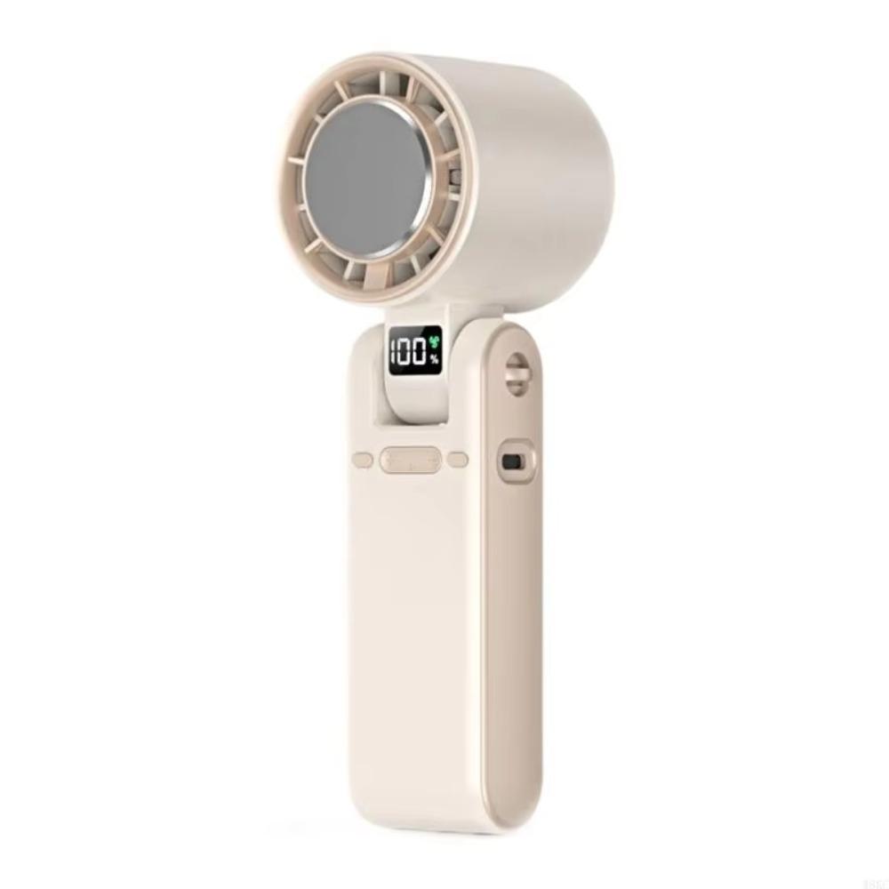 LED Display Portable Fan Powerful Handheld Electric Fan Turbo Quiet Fan Home Use