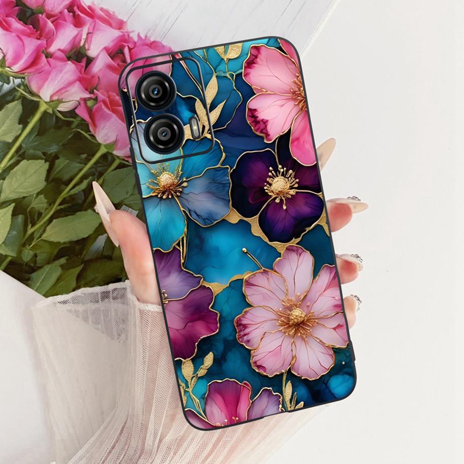 For Motorola Moto G53 5G Case XT2335-2 New Stylish Butterfly Flower Fundas Soft Silicone Phone Cover For Moto G13 G23 G73 Bumper