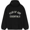 Fear of God Essentials Brushed Hoodie Black Мужские топы 202HO246410F