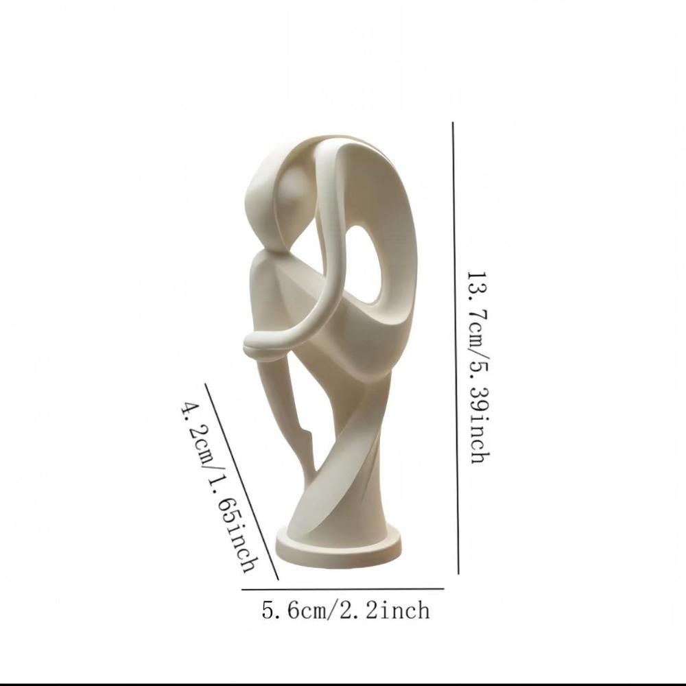 Hollow Design Abstract Thinker Statue Abstract Human Sculpture Ornaments Tabletop Ornament
