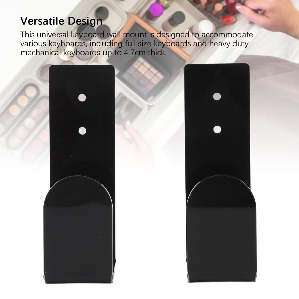 2/4pcs Space Saving Keyboard Wall Mount Keyboard Wall Mount Holder  for Mechanical Keyboards