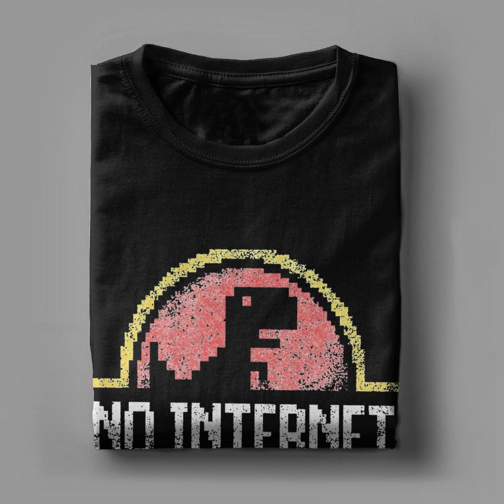 Забавные футболки «Парк без интернета» для мужчин, с круглым вырезом, 100% хлопок, с коротким рукавом, летняя одежда