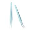 Samcos Stainless Steel Tweezers Perfect for DIY Handmade Plastic Tsumami False and More 2-Piece Set, Crafts, Projects, Nails, Models, Zaiku,