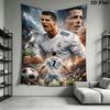 C Ronaldo Wall Tapestry Aesthetic Wall Hanging Printed Fabric Blanket Decorative Tapestries for Bedroom Living Room Home Decor
