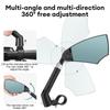 Bicycle Rearview Mirror Outdoor Cycling Anti-glare Mirror 360 Degree Adjustable Handlebar Rear View Mirror Universal Bike Mirror