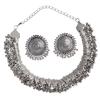 Новейший стильный традиционный набор украшений из окисленного серебра для женщин