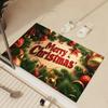 Christmas Bathroom Absorbent Floor Mats Anti Slip Carpets Christmas Decorative Rug Door Mats