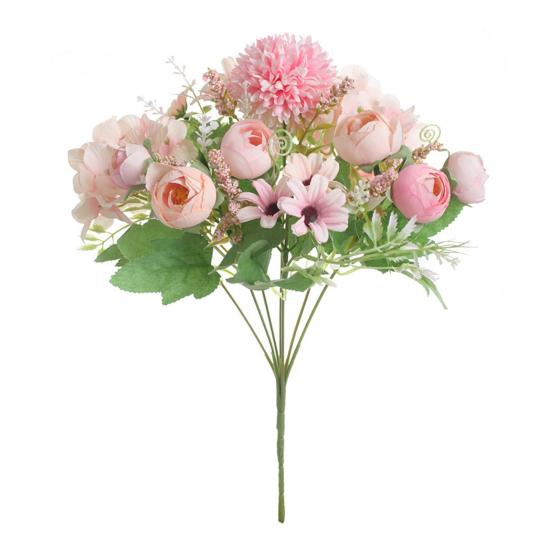 1 букет из шелковой ткани, искусственный цветок, украшение для дома и офиса, декор для свадебной вечеринки