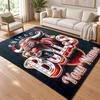 Chicago Bulls Custom Name Personalized Rug Non‑Slip Doormat Floor Carpet Housewarming Birthday Gift for Family Friends
