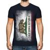 California State Faded Flag Mens T-Shirt Shirt Jersey Gift