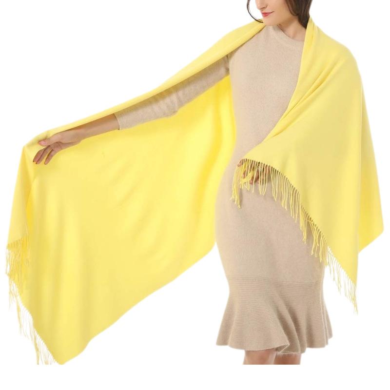70*200Women's Imitation Cashmere Shawl and Shawl Evening Dress Long Scarf Wedding Bride Bridesmaid Shawl Gift Solid Color Scarf