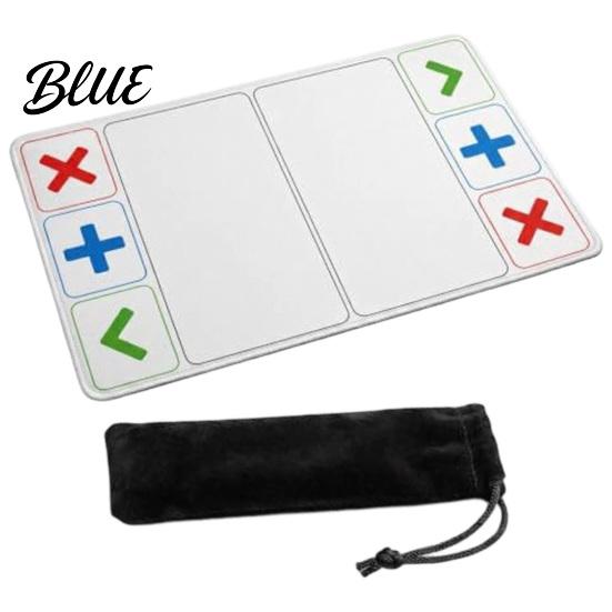 Игровой коврик для настольных игр 12x24 дюйма, прочная резиновая подкладка, доска для обмена фиджетами с сумкой для хранения, портативный игровой коврик, разделенные зоны для обмена карточками