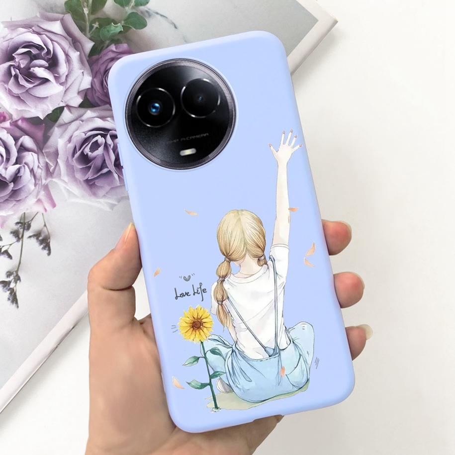 Ударопрочный Чехол Для Realme 11 5G / Realme 11X Чехол На Телефон Модный Девушки Мягкий Силикон Funda Для Realme11 11 X 2023 RMX3785 Coque