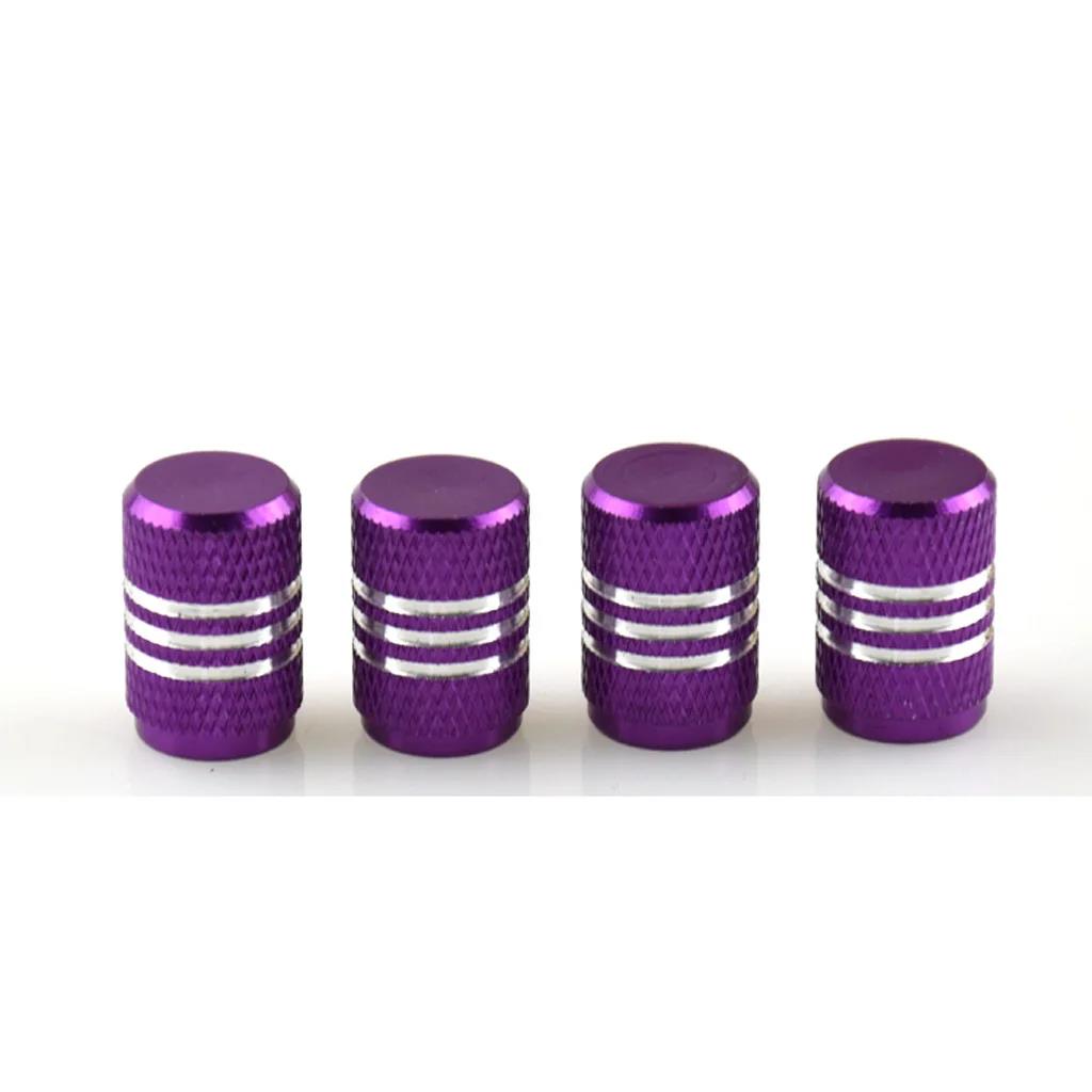 4PCS Car Tire Valve Stems Cap Knurling Style Tire Valve Cap Aluminum Tire Wheel Stem Air Valve Cap Universal Car Accessories Stem Caps1