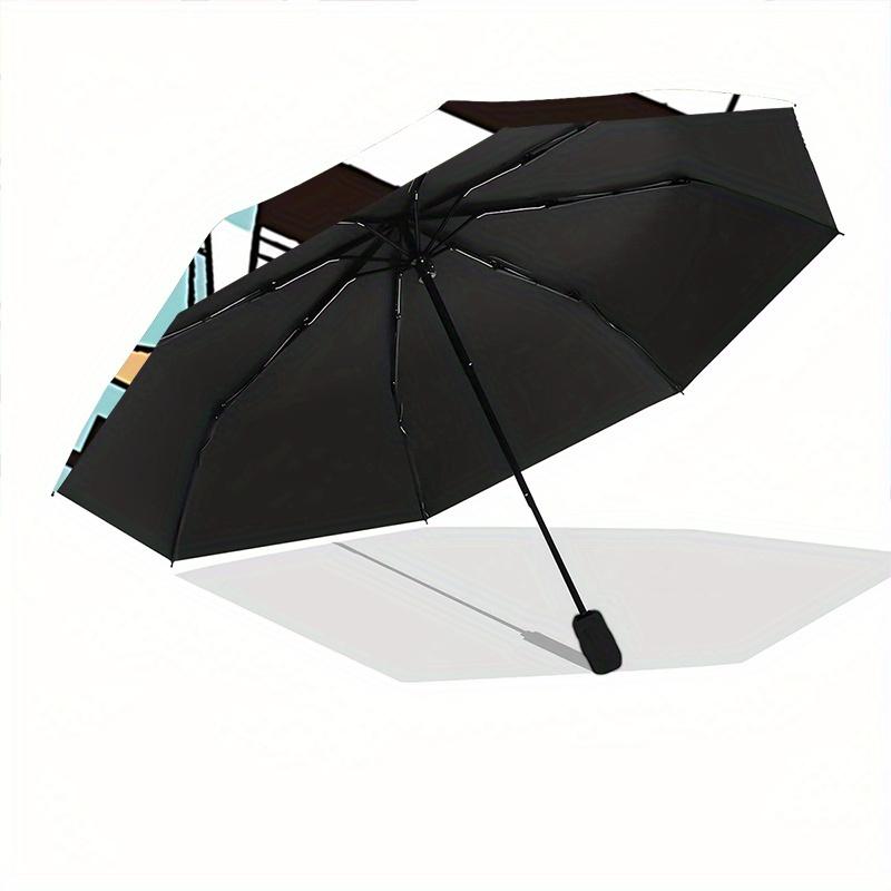 1pc Surfing Pochacco Sanrio Fully Automatic Folding Portable Umbrella, 8 Steel Frames, Three-Fold Design, Suitable for All Seasons, Suitable for Outdo