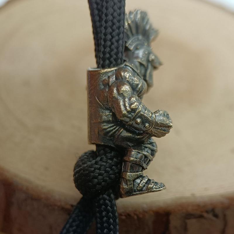 Soldier Brass Knife Beads DIY Woven Bracelets Lanyard Keychain Pendants Accessories Outdoor Tool Hangings Charms