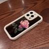 Красивый чехол для телефона с узором из роз, подходит для iPhone 17 16 15 14 13 12 11 Pro/Max/Plus, противоударная задняя крышка