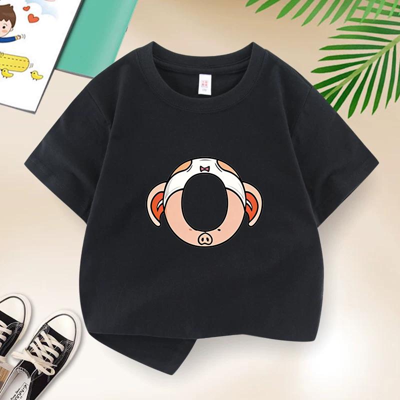 Dragon Ball Summer Childrens TShirt with DZ Letters Print Cute Casual Short Sleeve for Boys and Girls Suitable As A Gift