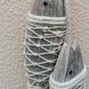 Mediterranean Fish Ornament Hanging Wall Hanging Decor Vintage Wooden Pendant  Home