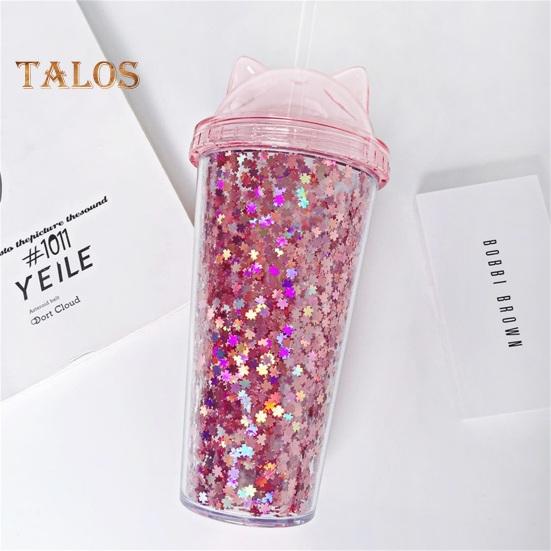 Соломенная чашка без запаха, большая емкость, легкий вес, отличная соломенная чашка для питьевой воды с блестками для дома