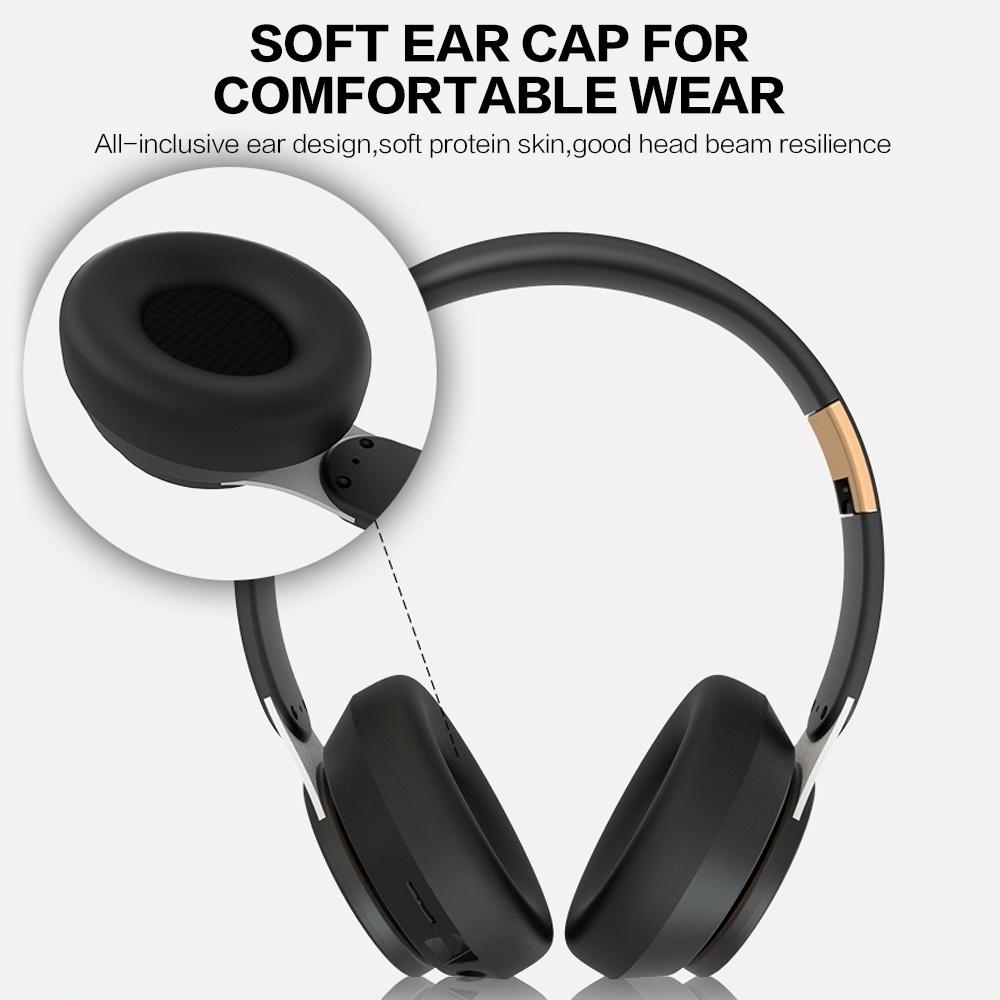 Складные беспроводные стереонаушники Bluetooth 5.0, шумовая аудиогарнитура для спортивного музыкального плеера с поддержкой HD-микрофона, TF-карта для iphone, Samsung, Xiaomi